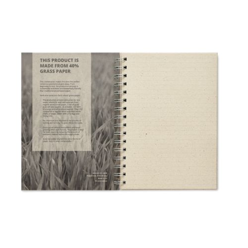 Grass paper notebook A5 - Image 2